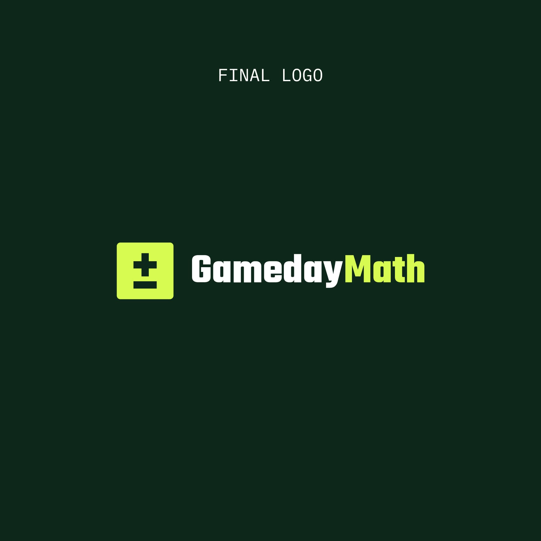 GamedayMath’s logo design