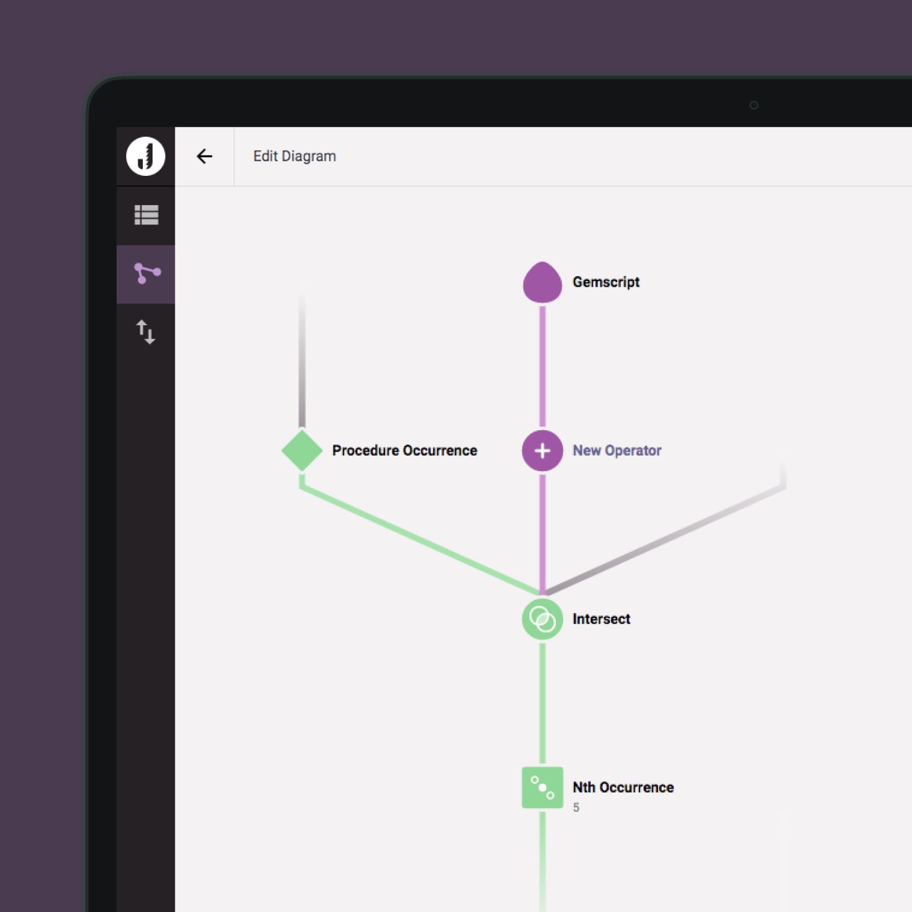 A screenshot of the interactive algorithm creator