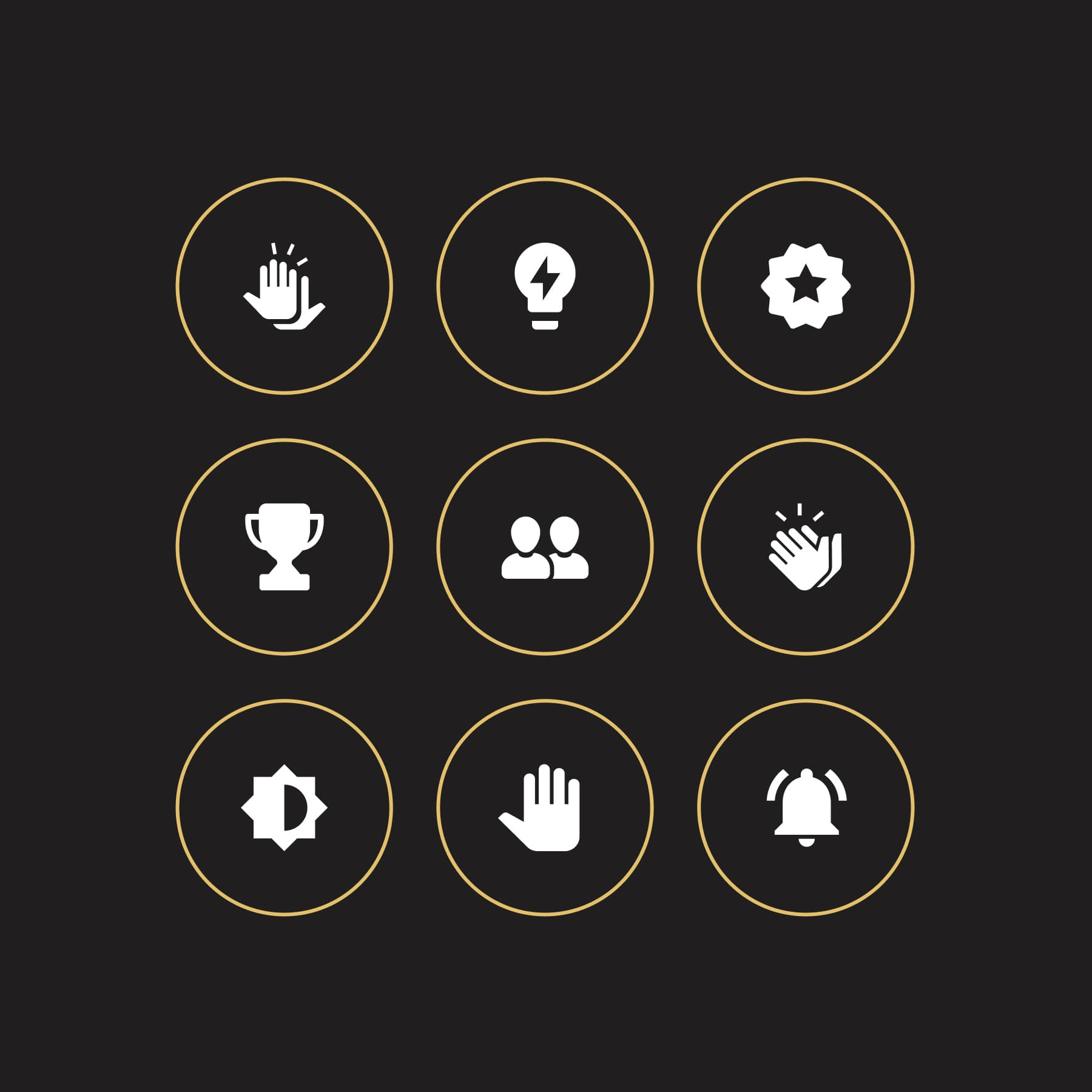 A selection of the app’s icons